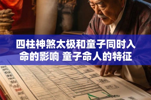 四柱神煞太极和童子同时入命的影响 童子命人的特征