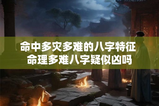 命中多灾多难的八字特征 命理多难八字疑似凶吗