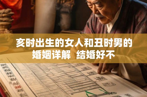 亥时出生的女人和丑时男的婚姻详解  结婚好不
