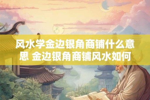 风水学金边银角商铺什么意思 金边银角商铺风水如何 风水学金边银角商铺什么意思 金边银角商铺风水如何