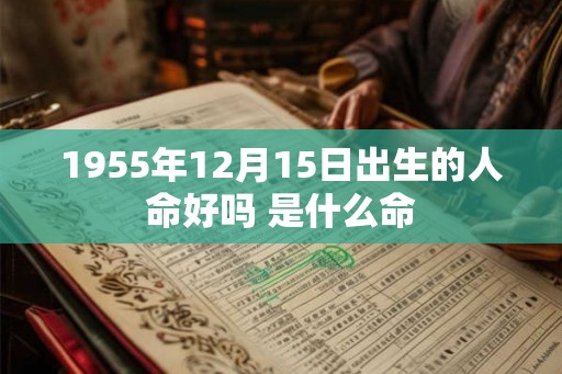 1955年12月15日出生的人命好吗 是什么命