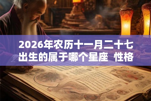 2026年农历十一月二十七出生的属于哪个星座  性格如何
