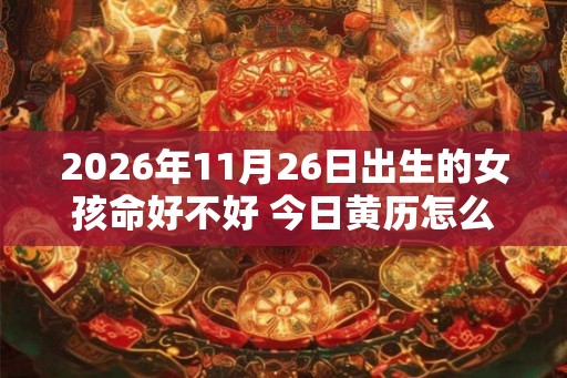 2026年11月26日出生的女孩命好不好 今日黄历怎么样