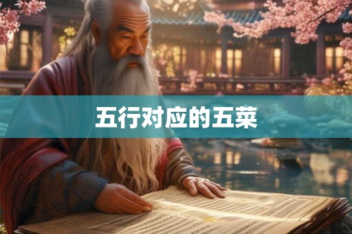 五行对应的五菜