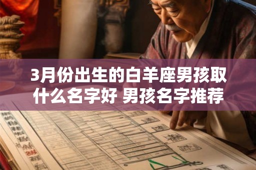 3月份出生的白羊座男孩取什么名字好 男孩名字推荐