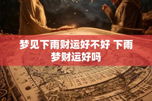 梦见下雨财运好不好 下雨梦财运好吗