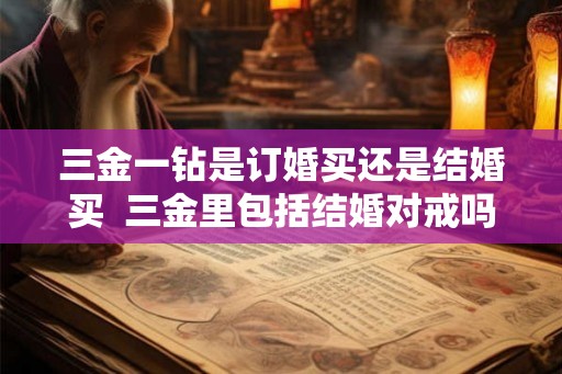 三金一钻是订婚买还是结婚买  三金里包括结婚对戒吗