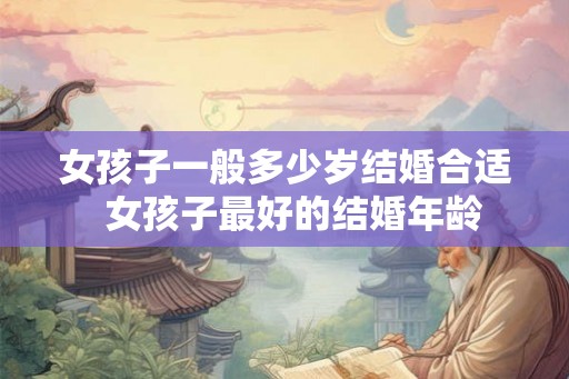 女孩子一般多少岁结婚合适 女孩子最好的结婚年龄 女孩子一般多少岁结婚合适 女孩子最好的结婚年龄