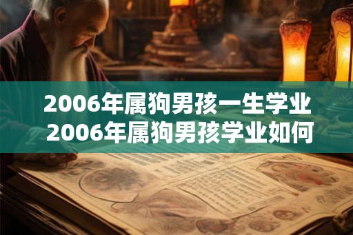2006年属狗男孩一生学业 2006年属狗男孩学业如何