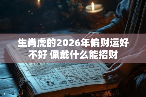 生肖虎的2026年偏财运好不好 佩戴什么能招财