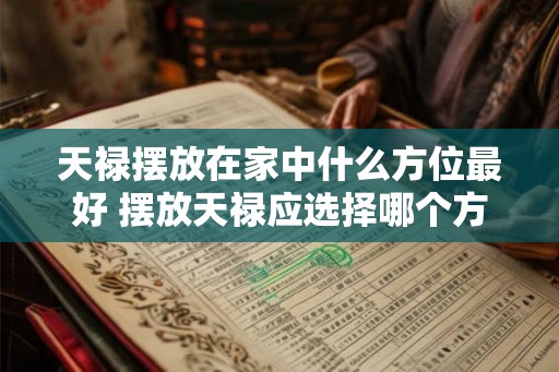 天禄摆放在家中什么方位最好 摆放天禄应选择哪个方位