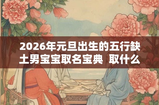 2026年元旦出生的五行缺土男宝宝取名宝典  取什么名字好