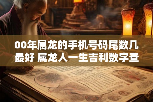 00年属龙的手机号码尾数几最好 属龙人一生吉利数字查询