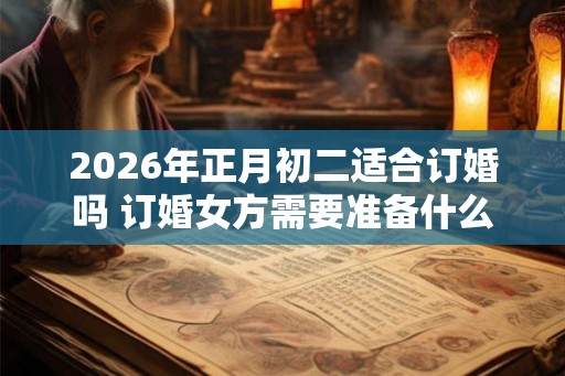 2026年正月初二适合订婚吗 订婚女方需要准备什么 2026年正月初二适合订婚吗 订婚女方需要准备什么