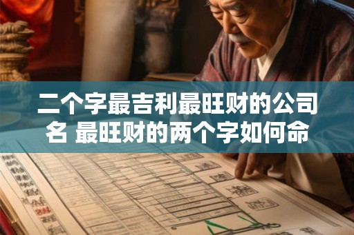二个字最吉利最旺财的公司名 最旺财的两个字如何命名公司