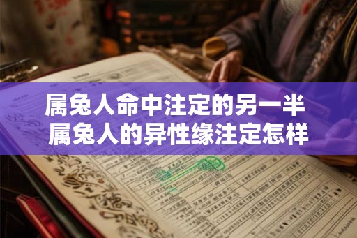 属兔人命中注定的另一半 属兔人的异性缘注定怎样