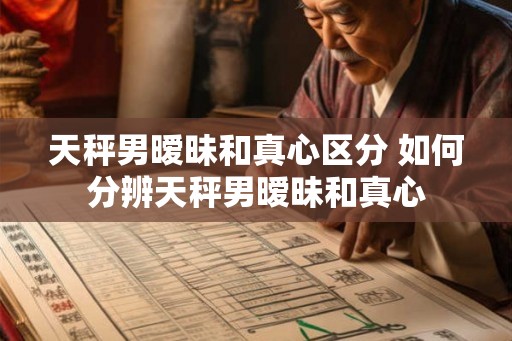 天秤男暧昧和真心区分 如何分辨天秤男暧昧和真心