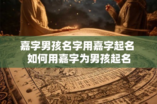 嘉字男孩名字用嘉字起名 如何用嘉字为男孩起名 嘉字男孩名字用嘉字起名 如何用嘉字为男孩起名