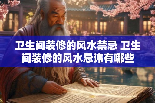 卫生间装修的风水禁忌 卫生间装修的风水忌讳有哪些