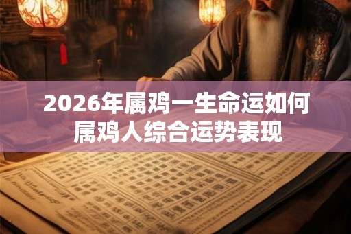 2026年属鸡一生命运如何 属鸡人综合运势表现