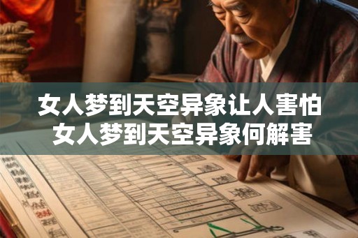 女人梦到天空异象让人害怕 女人梦到天空异象何解害怕