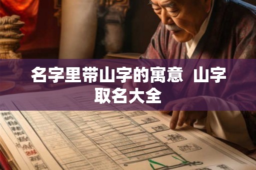 名字里带山字的寓意  山字取名大全