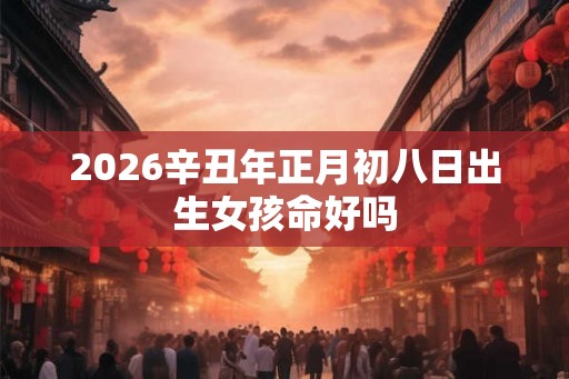2026辛丑年正月初八日出生女孩命好吗
