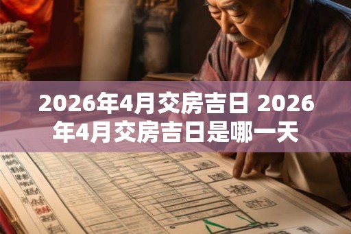 2026年4月交房吉日 2026年4月交房吉日是哪一天