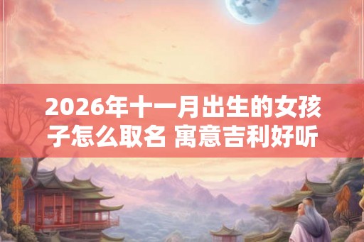 2026年十一月出生的女孩子怎么取名 寓意吉利好听