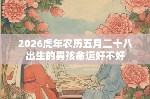 2026虎年农历五月二十八出生的男孩命运好不好 2026虎年农历五月二十八出生的男孩命运好不好