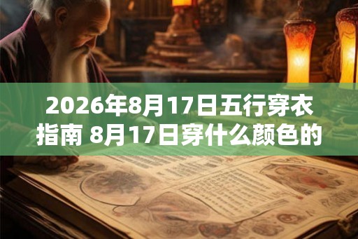 2026年8月17日五行穿衣指南 8月17日穿什么颜色的衣服