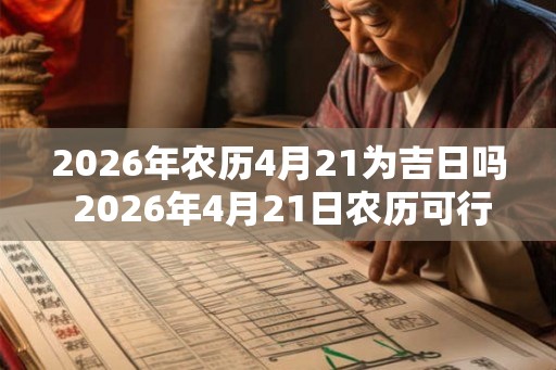 2026年农历4月21为吉日吗 2026年4月21日农历可行吗