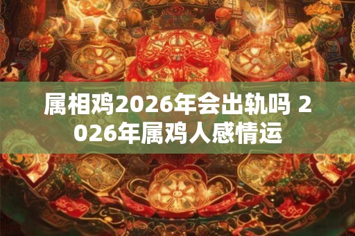 属相鸡2026年会出轨吗 2026年属鸡人感情运