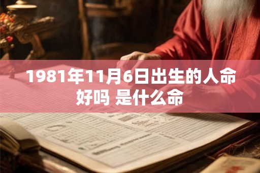 1981年11月6日出生的人命好吗 是什么命