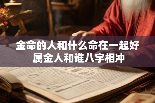 金命的人和什么命在一起好 属金人和谁八字相冲