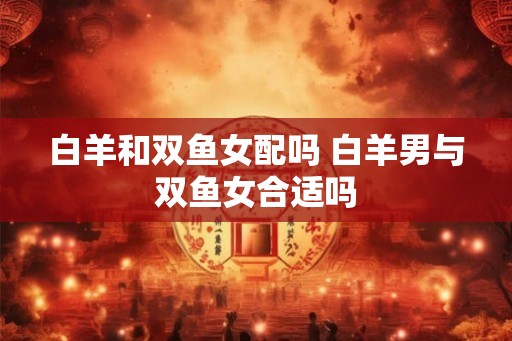 白羊和双鱼女配吗 白羊男与双鱼女合适吗