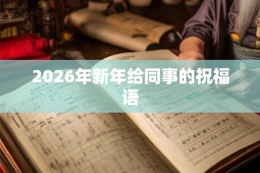2026年新年给同事的祝福语