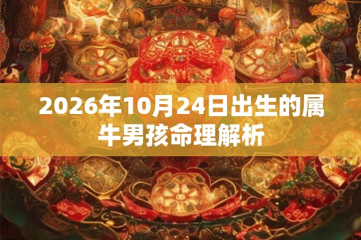2026年10月24日出生的属牛男孩命理解析
