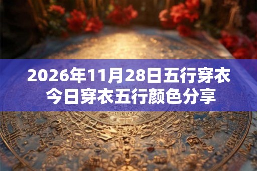 2026年11月28日五行穿衣 今日穿衣五行颜色分享