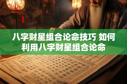 八字财星组合论命技巧 如何利用八字财星组合论命