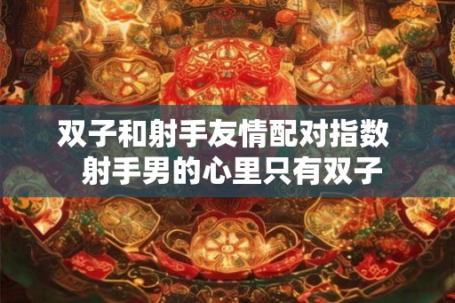 双子和射手友情配对指数  射手男的心里只有双子