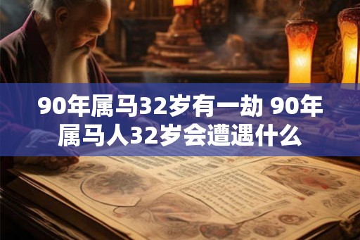 90年属马32岁有一劫 90年属马人32岁会遭遇什么 90年属马32岁有一劫 90年属马人32岁会遭遇什么