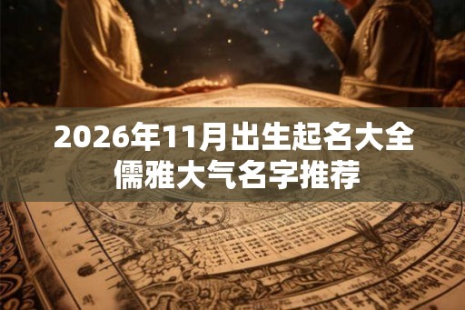2026年11月出生起名大全 儒雅大气名字推荐