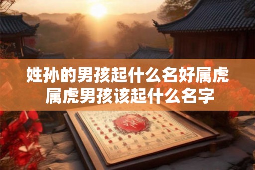 姓孙的男孩起什么名好属虎 属虎男孩该起什么名字 姓孙的男孩起什么名好属虎 属虎男孩该起什么名字