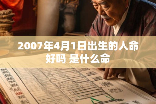 2007年4月1日出生的人命好吗 是什么命
