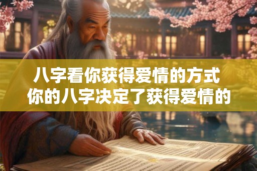 八字看你获得爱情的方式 你的八字决定了获得爱情的方式吗