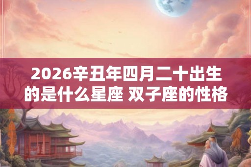 2026辛丑年四月二十出生的是什么星座 双子座的性格怎么样 2026辛丑年四月二十出生的是什么星座 双子座的性格怎么样