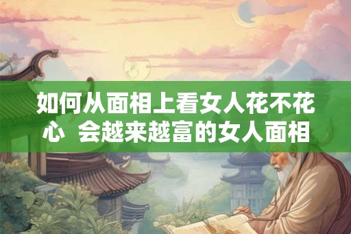 如何从面相上看女人花不花心  会越来越富的女人面相
