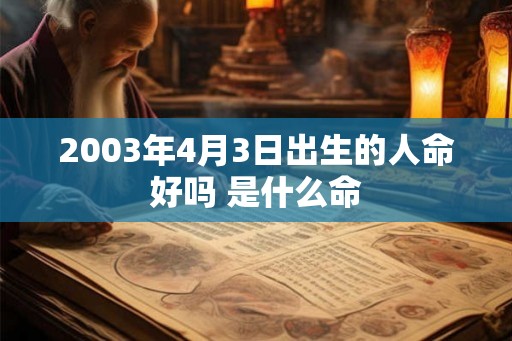 2003年4月3日出生的人命好吗 是什么命