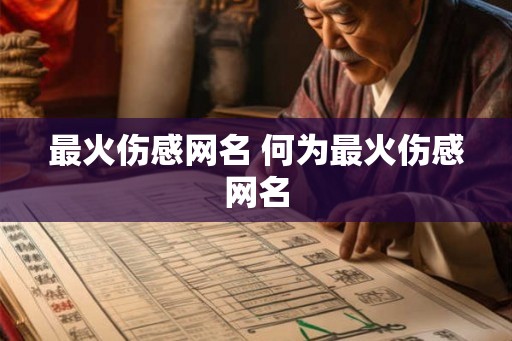 最火伤感网名 何为最火伤感网名